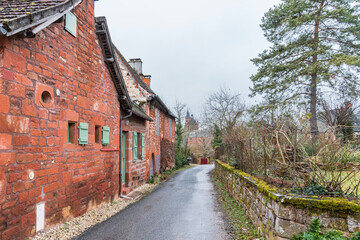 street in the town country