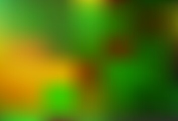 Obraz premium Light Green, Yellow vector bokeh and colorful pattern.