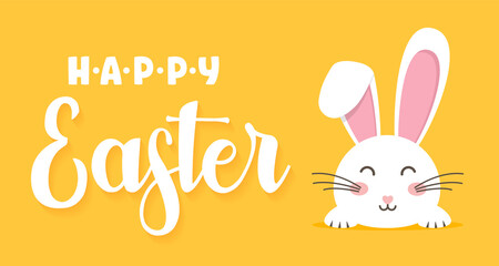 Easter rabbit, easter Bunny. Vector illustration.