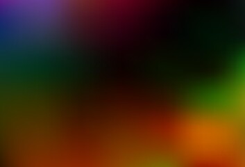 Dark Multicolor, Rainbow vector abstract background.