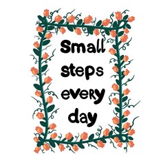 Text message berries flowers frame for stickers and cards and magazines and posters and newspapers and slogan