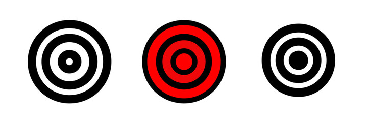 Goal icon. Aim symbol. Sign target vetor.