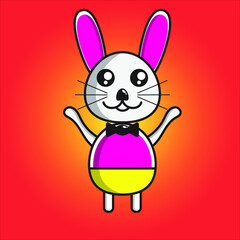 Happy Easter Bunny Stock Illustrations