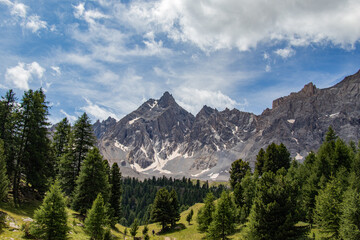 Mountains and mountain ranges in French Alpes