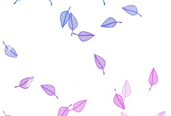 Light Pink, Blue vector sketch backdrop.