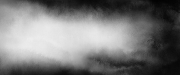 Abstract art. Black and white painting. Versatile artistic image for creative design projects: posters, banners, cards, books, covers, magazines, prints, wallpapers. Watercolour background.