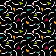 Kids seamless geometric pattern for wallpaper and fabrics and textiles and packaging and gifts and cards and linens