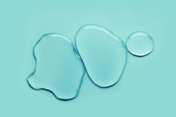 Blue green cleansing oil or micellar gel. Face cleanser. Make-up remuver. Korean skin care system.