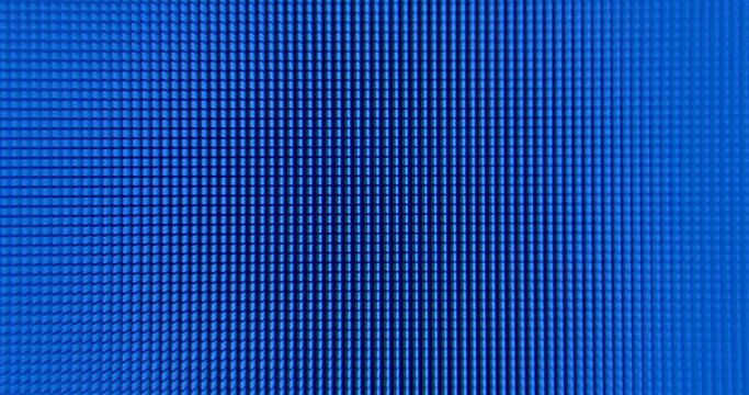 Quick change from blue to red. Monitor pixel squares. Dynamic saw effect. Attracting the viewer's attention.