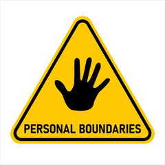Personal boundaries. Vector illustration