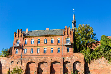 Stadtbefestigung in der Hansestadt Tangermünde an der Elbe im Landkreis Stendal in Sachsen-Anhalt,...