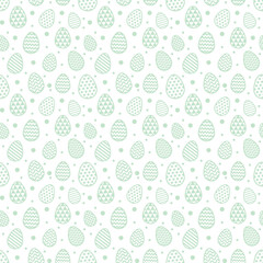 Design of an Easter pattern with eggs. Vector