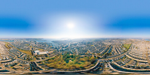 360 degree Spehrical World View of Plymouth, United kingdom