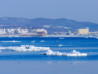 網走の流氷