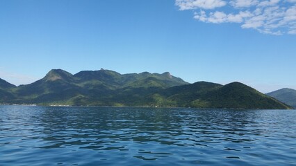 lake and mountains