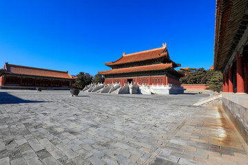 Architectural scenery of Emperor Qianlong's mausoleum, Eastern Mausoleum of the Qing Dynasty, China