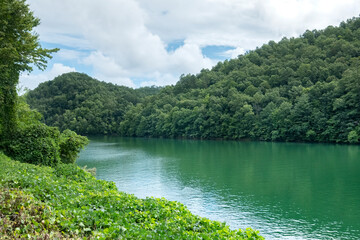 Fototapeta premium Fingers of Lake Fontana, North Carolina