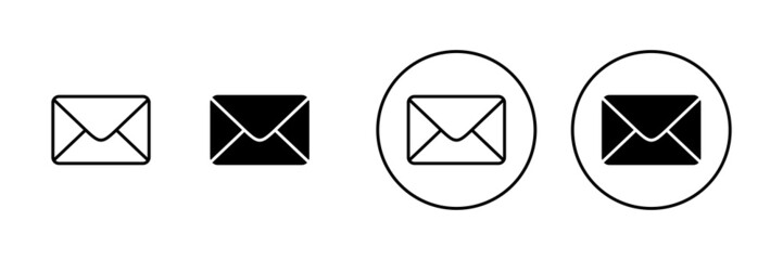 Mail icons set. email sign and symbol. E-mail icon. Envelope icon
