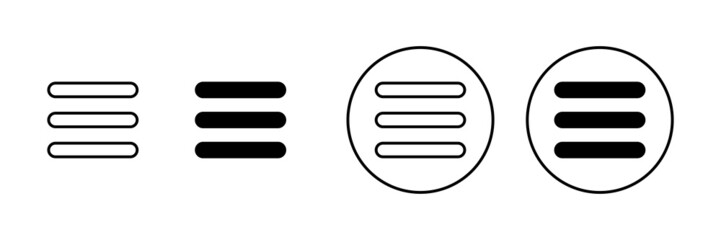 Menu Icons set. web menu sign and symbol. hamburger menu symbol