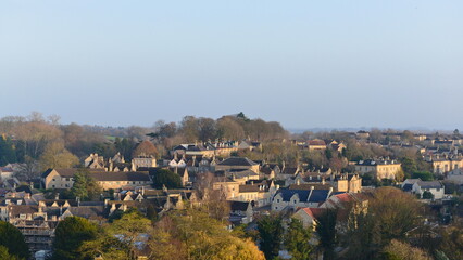 Fototapeta na wymiar view of an old english town