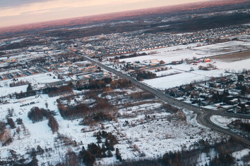 Obraz premium City Winter view Cityscape