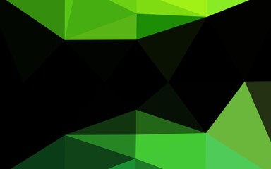 Fototapeta na wymiar Light Green vector blurry triangle template.