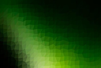 Dark Green vector low poly texture.