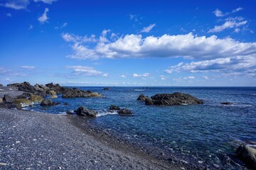 室戸岬の海岸と太平洋のコラボ情景＠高知