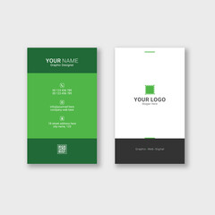 Modern business card template design vector