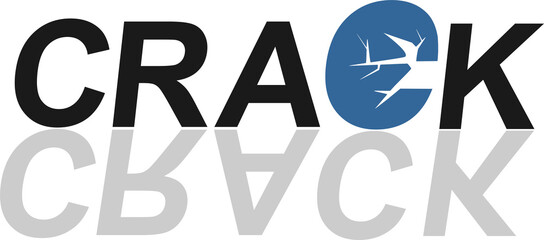 simple and cool letter style crack