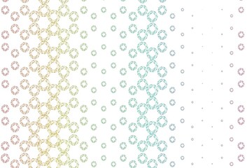 Light multicolor, rainbow vector backdrop with dots.