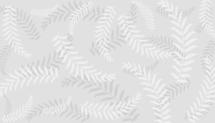 Nature background with white leaves