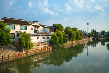Fototapeta na wymiar scenery of Qibao Old Town at Qibao of Shanghai in China
