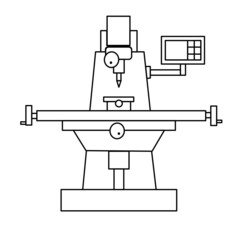 milling machine outline design © Fidz