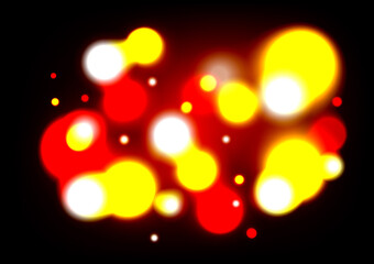 Abstract Night Light Bokeh Background