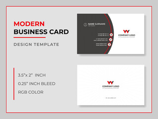 Vector Modern Creative and Clean Business Card design template