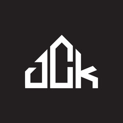 DCK letter logo design on black background. DCK creative initials letter logo concept. DCK letter design.