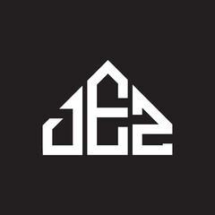 DEZ letter logo design on black background. DEZ creative initials letter logo concept. DEZ letter design.