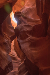 Abstract walls of a slot canyon