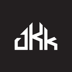 DKK letter logo design on black background. DKK creative initials letter logo concept. DKK letter design.