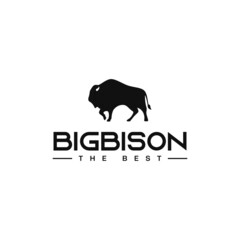 bison logo design. logo template © Rezaalfarid204