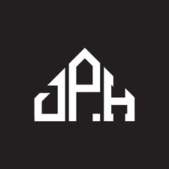 DPH letter logo design on black background. DPH creative initials letter logo concept. DPH letter design.