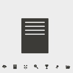 document  icon vector illustration and symbol for website and graphic design