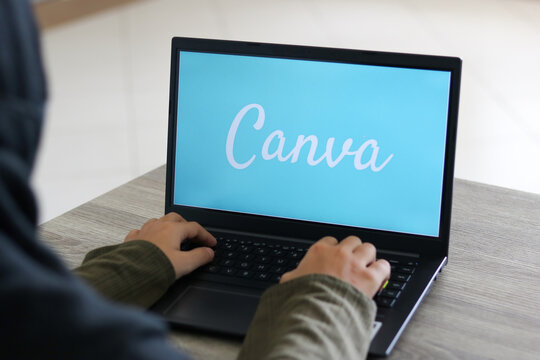 March 06, 2022, Yogyakarta, Indonesia: Canva is an Australian graphic design platform, used to create social media graphics, presentations, posters, documents and other visual content