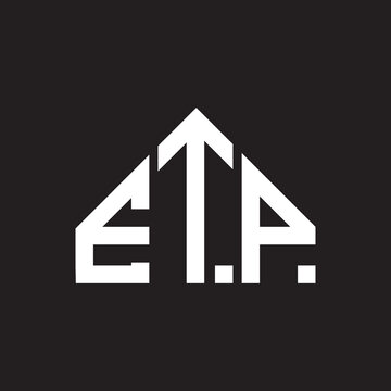 ETP letter logo design on black background. ETP creative initials letter logo concept. ETP letter design.