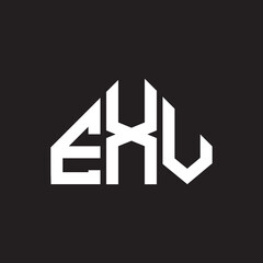EXV letter logo design on black background. EXV creative initials letter logo concept. EXV letter design.
