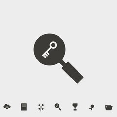 key search icon vector illustration and symbol for website and graphic design