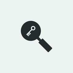 key search icon vector illustration and symbol for website and graphic design