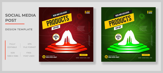 Collection of social media post banner templates. Perfect for business webinars, marketing webinars, online class programs