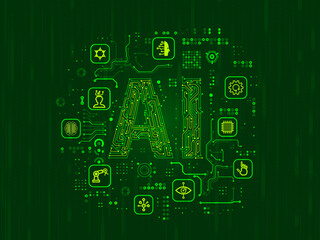2d rendering Artificial Intelligence (AI) concept